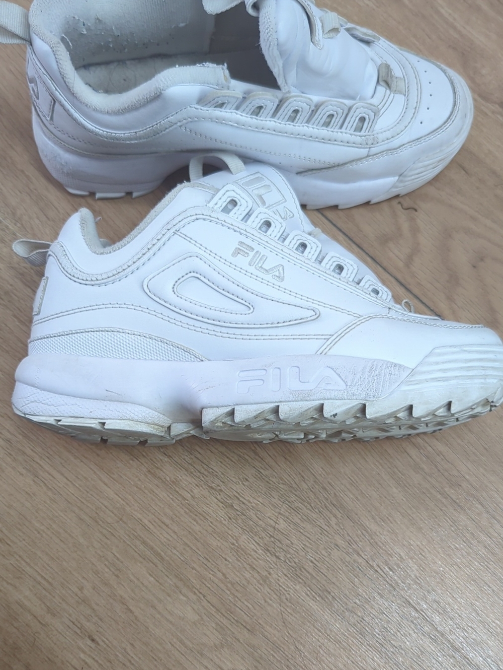 FILA White Women's Chunky Platform Sneakers